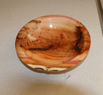 Yew platter by geoff Christie